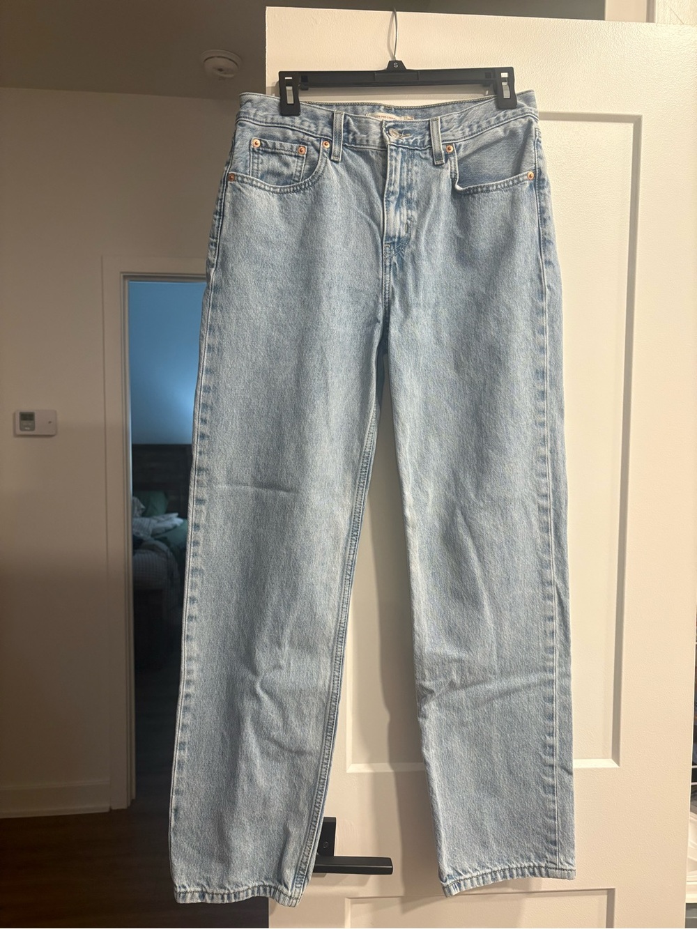 Levi's Light Blue Low Pro Straight-Leg Jeans